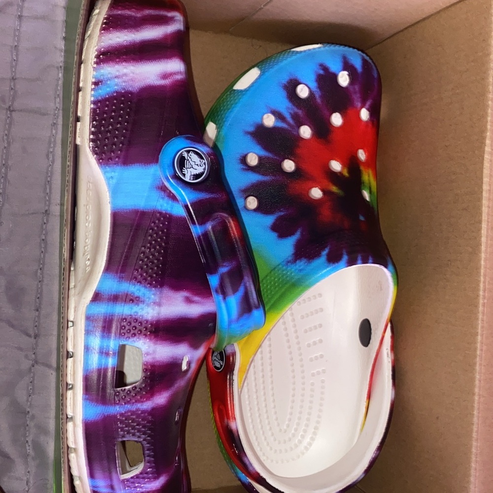 Tie Die Crocs